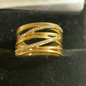10k diamond ring